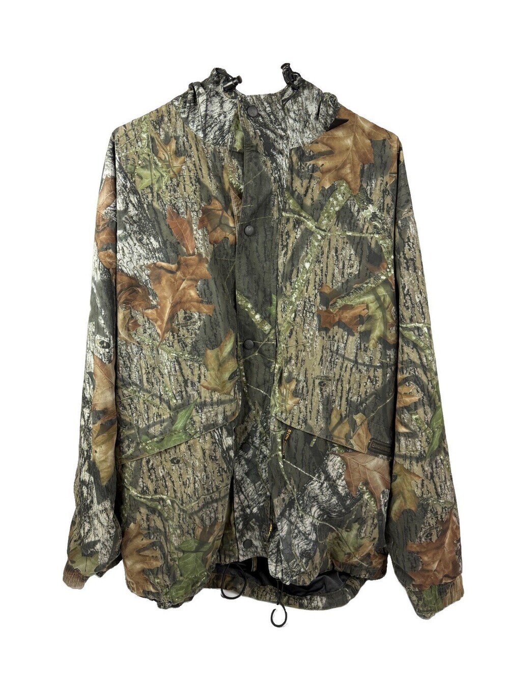 Browning Gore-Tex Camo Hunting Jacket Mens XL Mossy Oak Break Up Hooded 304-510